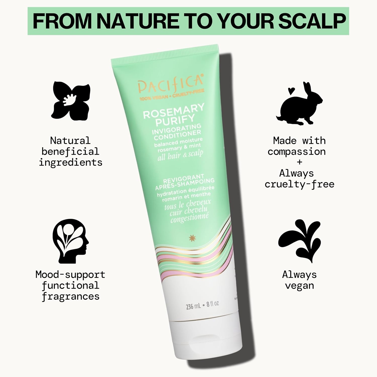 image:imagePacifica Rosemary Mint Scalp Love Conditioner for Flaky and Dry Scalp Hydrates Hair Treatment for Scalp Care wRosemary amp Peppermint Vegan Dermatologist Tested12 Fl Oz Pack of 1